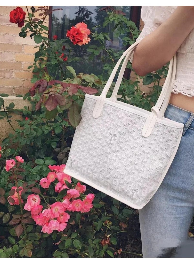 Yara Women's Reversible Fashion Tote Handbag with Detachable Small Pouch – Stylish, Casual, and Versatile for Everyday Use - Image 2